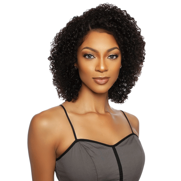 Mane Concept TRMP601 - 11A HD PRE-PLUCKED HAIRLINE LACE FRONT WIG - WNW JERRY CURL 14"
