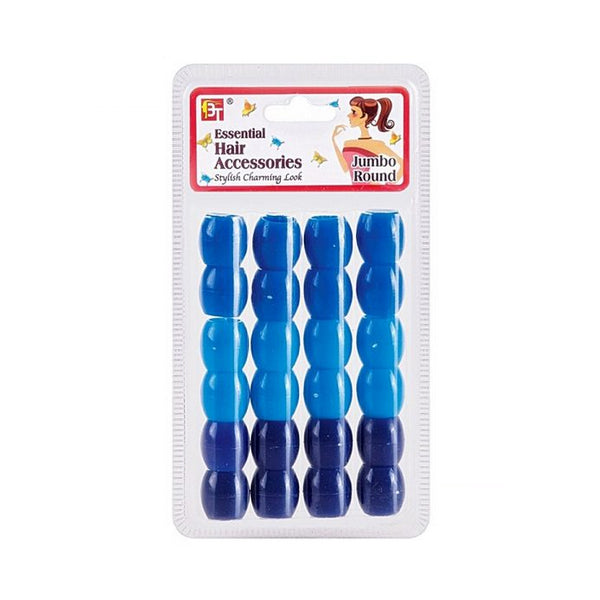 Beauty Town Accessories Jumbo Round Beads Assorted Blue