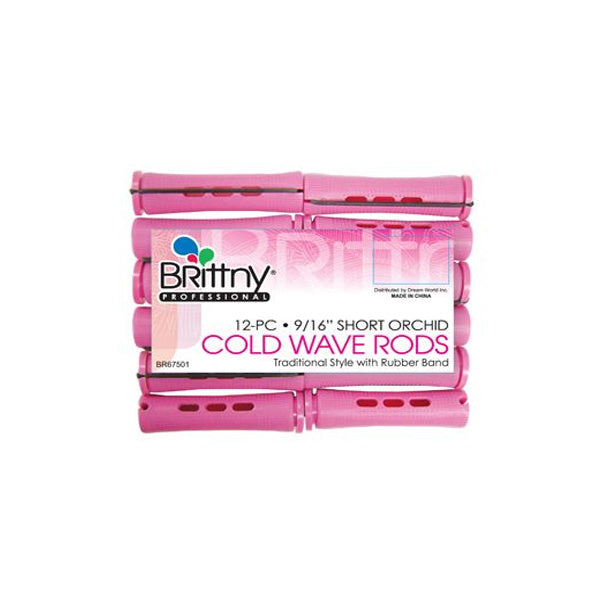 Brittny Cold Wave Rods Short Orchid 9/16" 12 Count