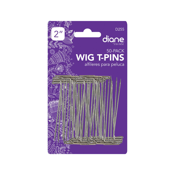Diane Wig T-Pin 2 Inch Silver