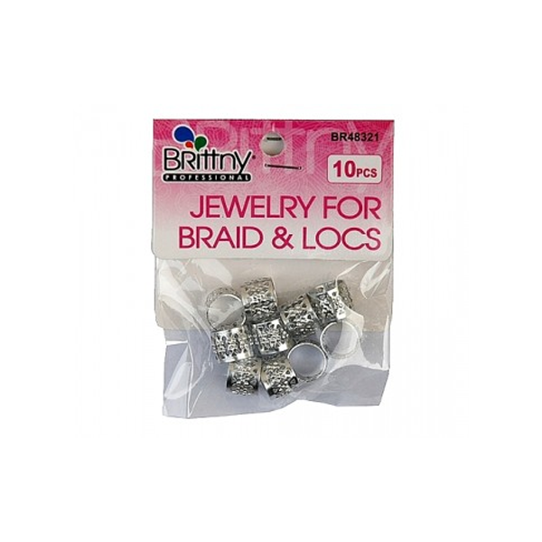 Brittny Jewelry for Braid & Locs Silver