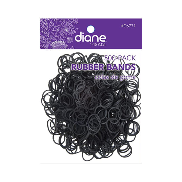Diane Rubber Bands Black 250 Pack