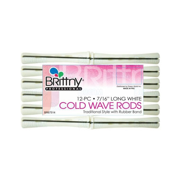Brittny Cold Wave Rods Short White 7/16" 12 Count