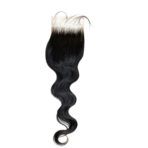 Eve Hair HD SWISS LACE CLOSURE 4X5 BODY WAVE  N NLACK