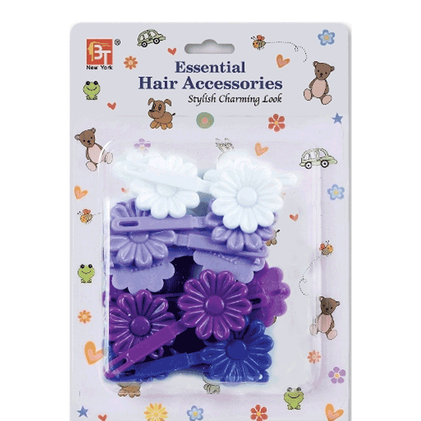 Beauty Town Purple Assorted Barrettes 07306