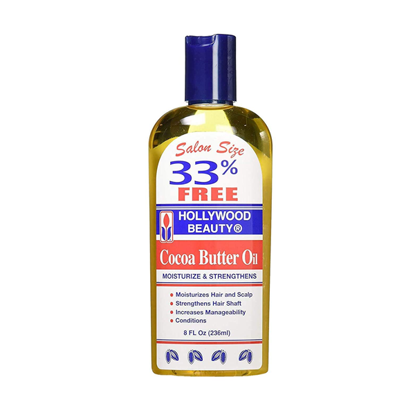 Hollywood Beauty Cocoa Butter Oil 8 oz.