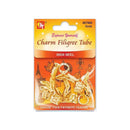 Beauty Town Charm Filigree Tube High Heel Silver