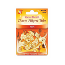 Beauty Town Charm Filigree Tube Gold