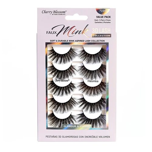 Cherry Blossom 3D Silk Lashes - Haumea - 5 Pack