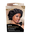 Firstline Evolve Luxe Satin Adjustable Bonnet Black