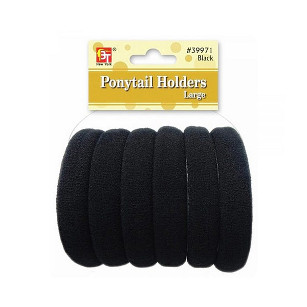 Beauty Town Ponytail Holders Large Black