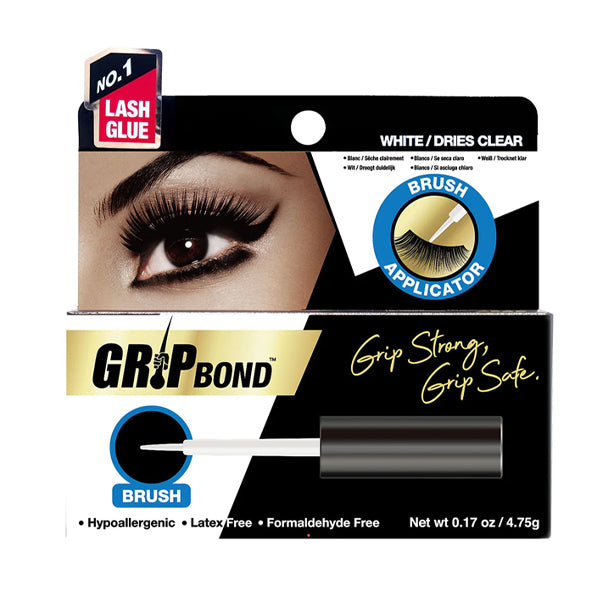 EBIN Grip Bond Eyelash Adhesive White - Brush - 5g.