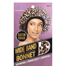 Dream W-Satin Wide Band Bonnet Leopard