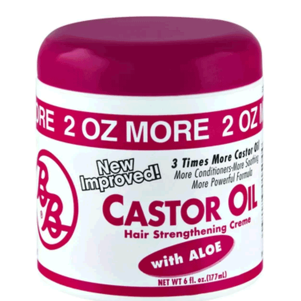 Bronner Bros Castor Oil Hair Strengthening Creme 6 oz