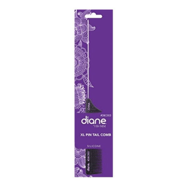 Diane XL Pin Tail Comb Bone Black