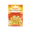 Beauty Town Charm Filigree Tube Star Silver