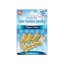 Beauty Town Charm Filigree Tube Gold