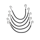 Diane Ponytail Hooks 5 Pack