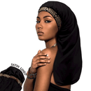 Beauty Town X-TRA Large Wide Knit Bonnet Cap - Satin Lined