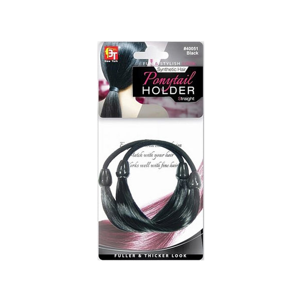 Beauty Town Synthetic Hair Ponytail Holder Straight Black 40051
