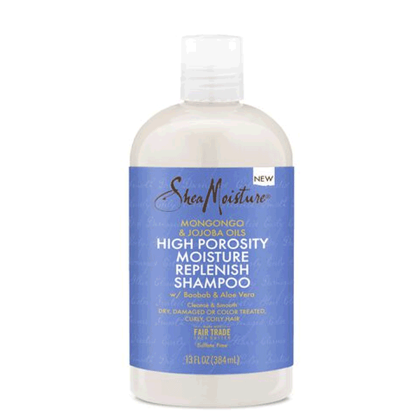 Shea Moisture Mongongo & Jojoba Oils High Porosity Moisture Replenish Shampoo 13 oz.