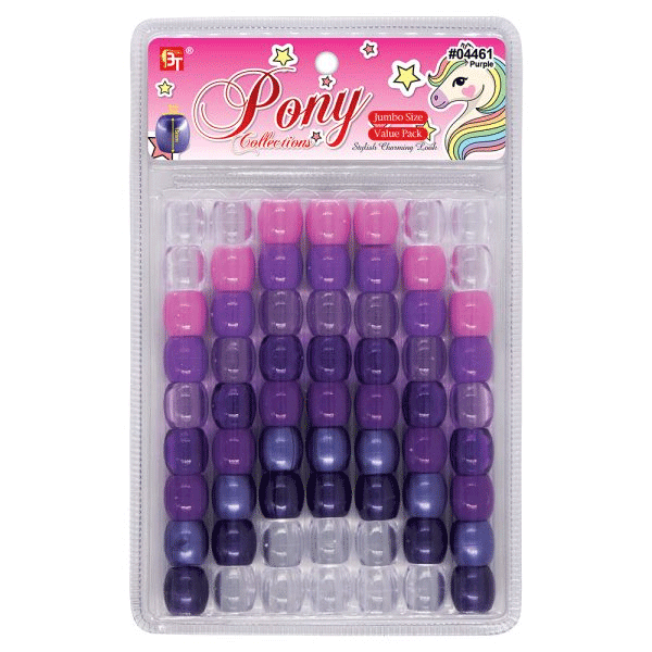 Beauty Town Pearl Jumbo 15/9mm Round Beads Value Pack Purple