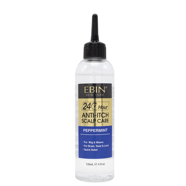 EBIN 24 Hour Anti Itch Scalp Care Hair Oil Peppermint 4 oz.