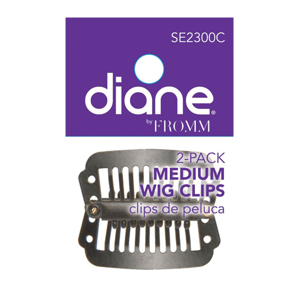Diane Wig Clips Black Medium