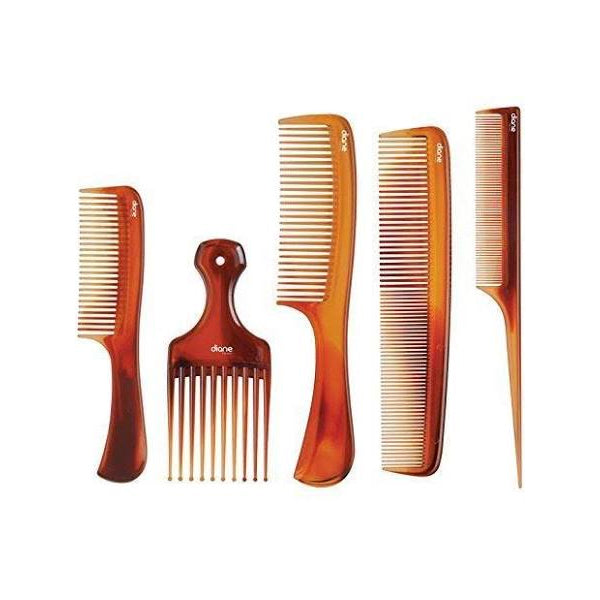Diane Assorted Tortoise Combs 5 Pack