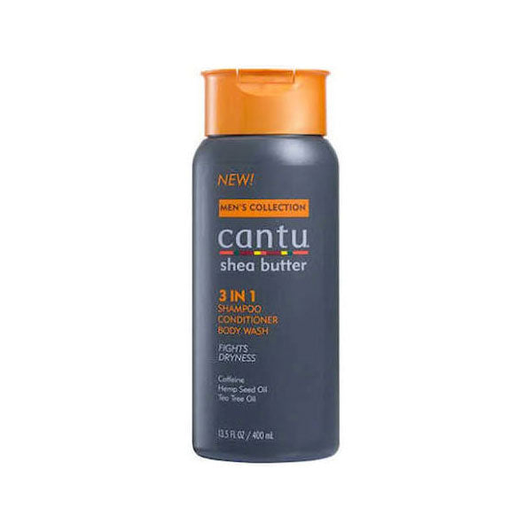 Cantu Men 3 In 1 Shampoo Conditioner Body Wash 13.5 oz.