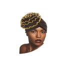 Beauty Town Big Bonnet Turban Shiny Floral