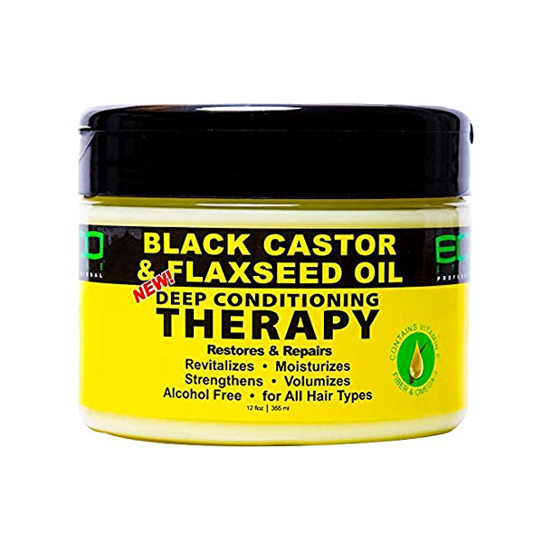 ECO Style Black Castor & Flaxseed Oil Deep Conditioning Therapy 12 oz.