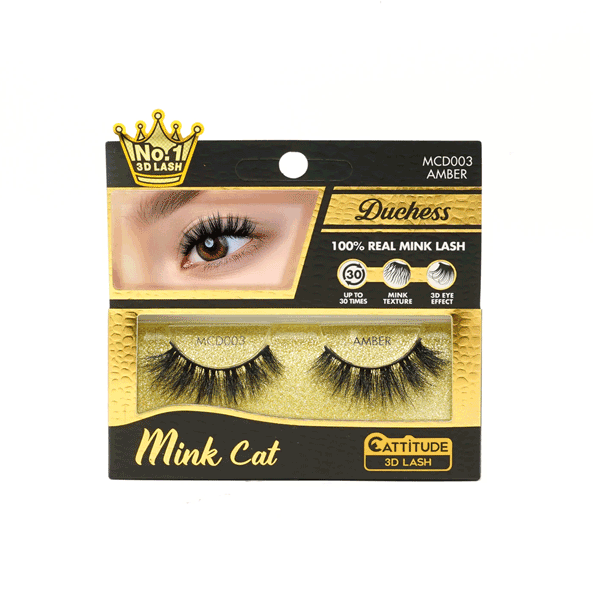 EBIN Duchess Mink Cat 3D Lashes 003- Amber