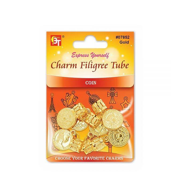 Beauty Town Braid Jewelry Charms Coin Gold