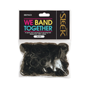 Firstline Sleek Rubber Bands - 500 Count - Black - 3355
