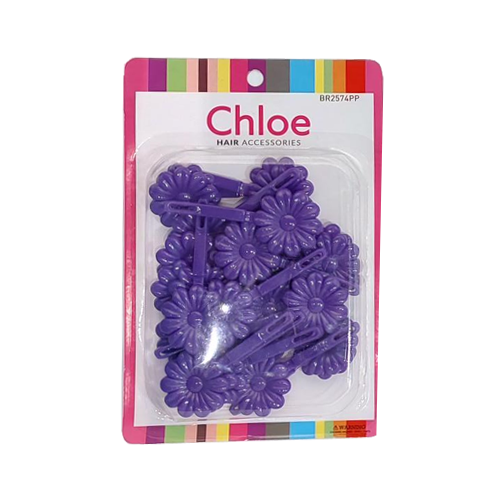 Chloe Purple Barrettes