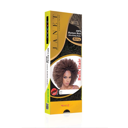 Janet Collection - 100% Human Hair - Afro Kinky Bulk Braid 18"