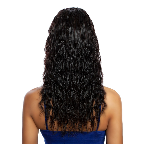 Mane Concept Wig - 100% Unprocessed Human Hair - TRMR603 - 11A WET N WAVY ROTATE LACE PART WIG LOOSE BODY 18"